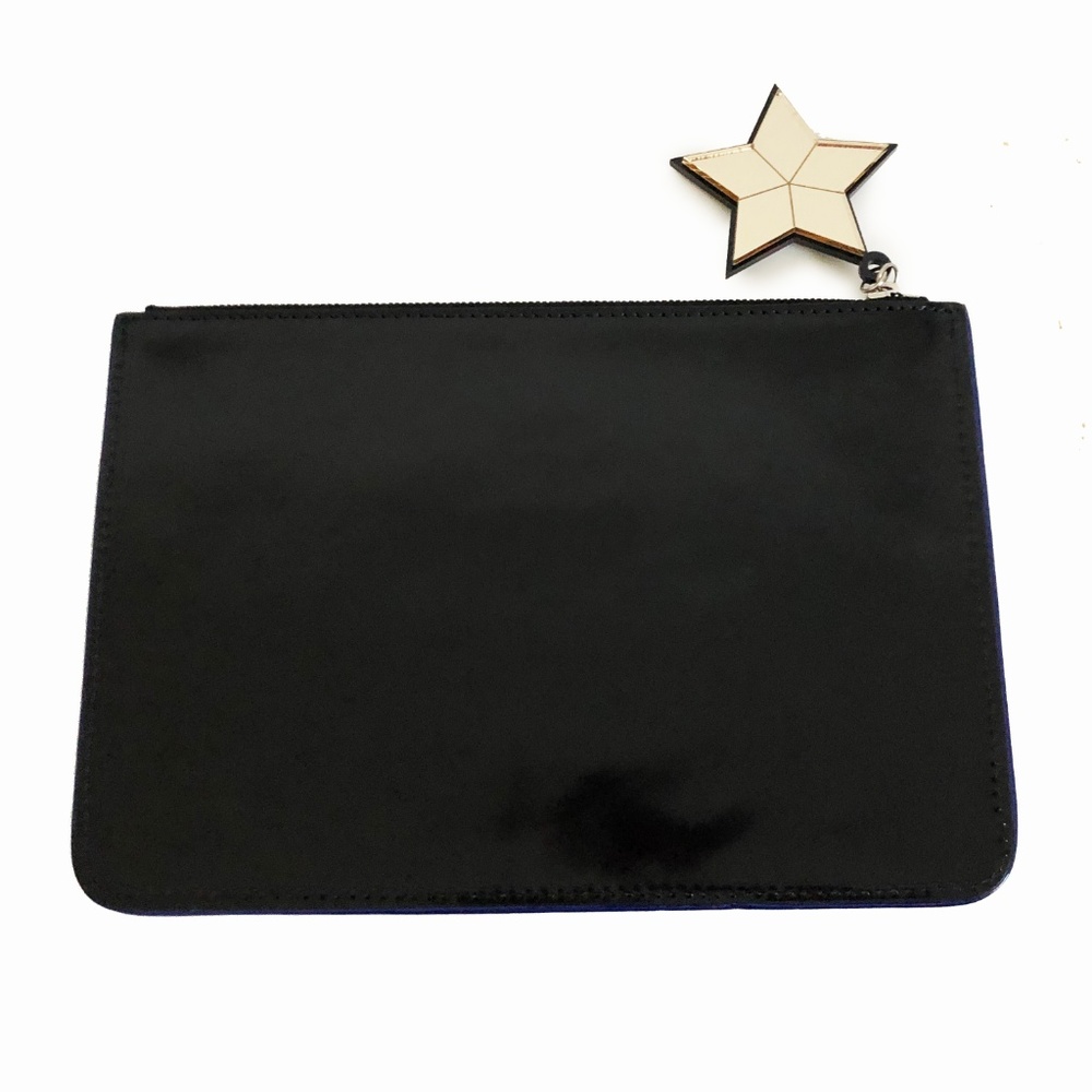 Yazbukey Eye Clutch Bag Black Patent + Dust Bag - Picture 2 of 8